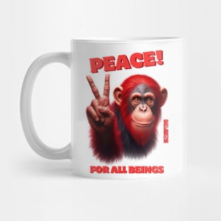 "Serene Harmony: PEACE FOR ALL BEINGS" Mug